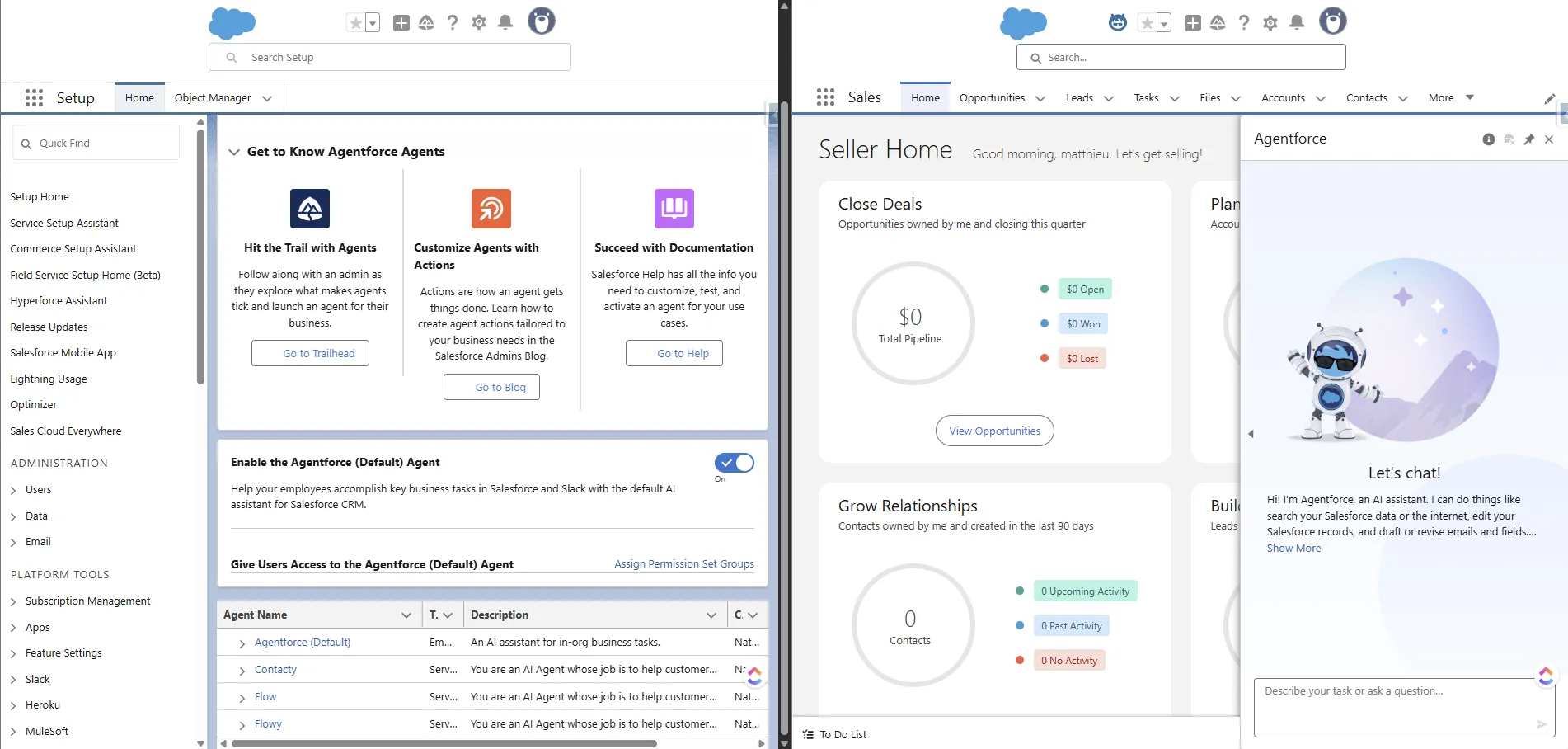 Agentforce (Default) Salesforce UI